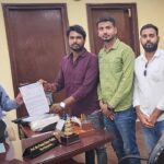 कुलपति डॉ पवन पोद्दार से मुलाकात करते NSUI का प्रतिनिधिमंडल